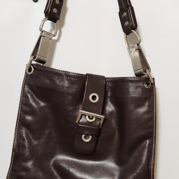 Luis Esteve Spain Soft Luxurious Brown Leather Hobo Purse Handbag Shoulder Bag - Picture 1 of 7